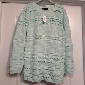 Banana Republic Brand New With Tags Teal lightweight long sleeved Sweater XL